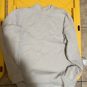 Essentials Light Gray Turtleneck Sweater